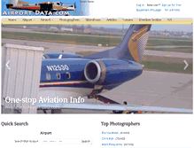 Tablet Screenshot of airport-data.com